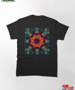 Neon Geometric Mandala Classic T-Shirt Hoodie