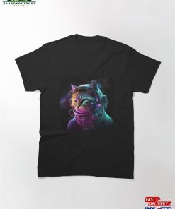 Neon Space Cat Classic T-Shirt Sweatshirt