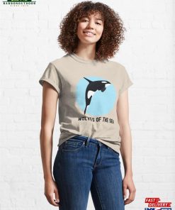 Orcas Wolves Of The Sea Classic T Shirt Hoodie 4