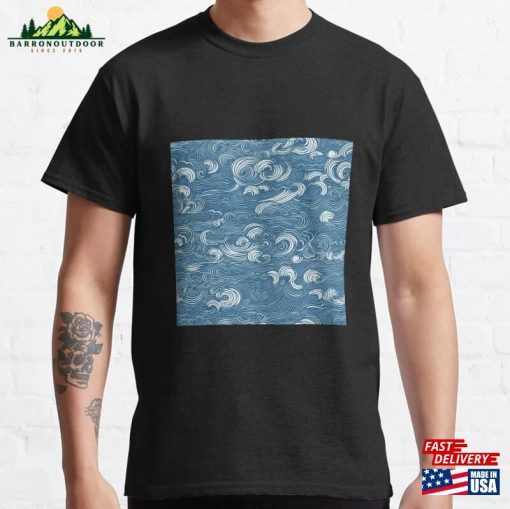 Oriental Japanese Waves Classic T-Shirt