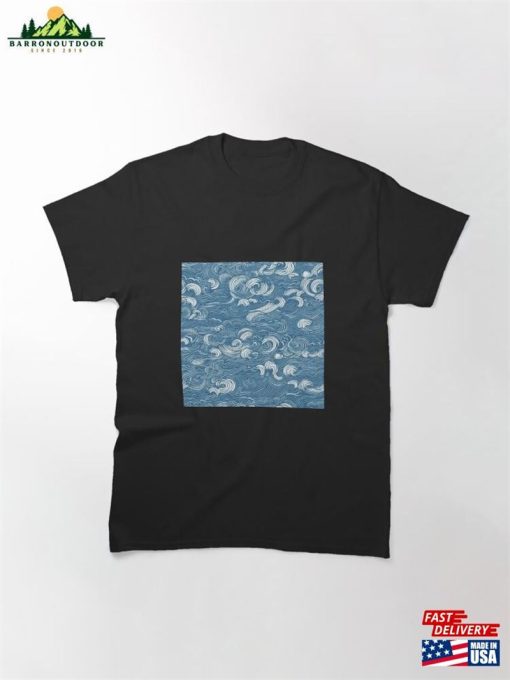 Oriental Japanese Waves Classic T-Shirt