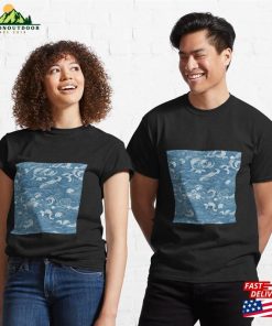 Oriental Japanese Waves Classic T Shirt 3