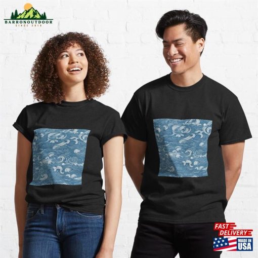 Oriental Japanese Waves Classic T-Shirt