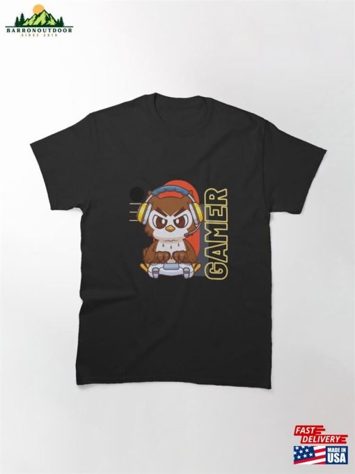 Owl Gamer Classic T-Shirt Unisex