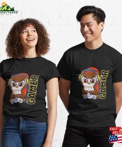 Owl Gamer Classic T Shirt Unisex 3