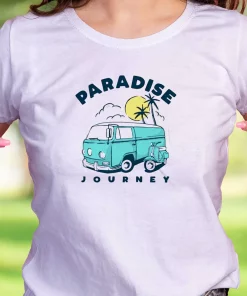 Paradise Journey Caravan Camping Thanksgiving Vintage T Shirt