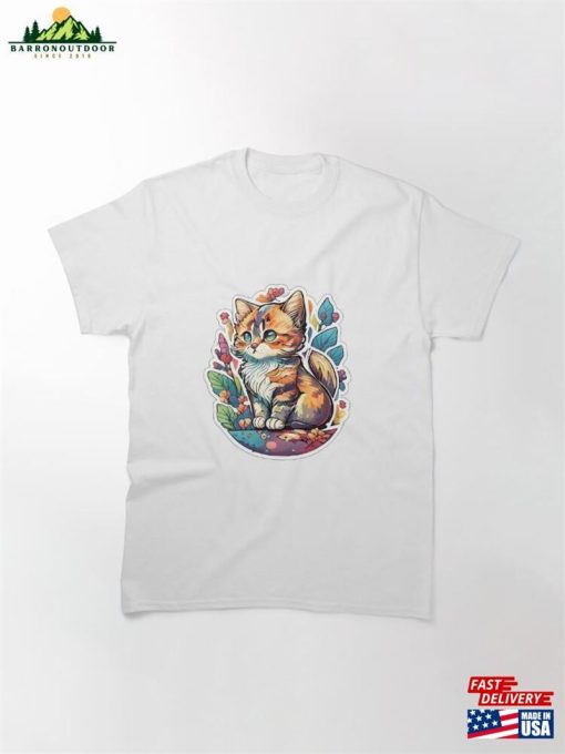 Pawsitively Adorable Cat Stickers Classic T-Shirt Sweatshirt