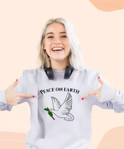 Peace On Earth Sweatshirt Earth Day Costume 3