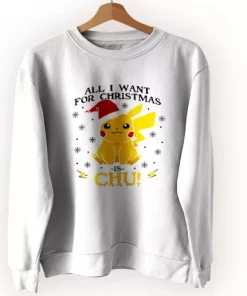 Pikachu All I Want For Christmas Ugly Christmas Sweater 3 Pikachu All I Want For Christmas Ugly Christmas Sweater 4