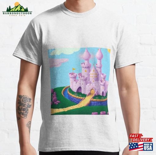 Pink Fairy Castle W Moat 13 Classic T-Shirt Hoodie Sweatshirt