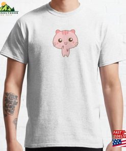 Pink Kawaii Cat Classic T-Shirt Unisex Pink Kawaii Cat Classic T-Shirt Unisex