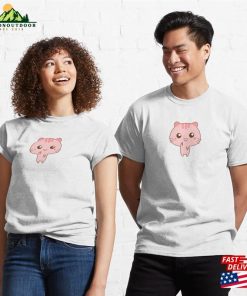 Pink Kawaii Cat Classic T-Shirt Unisex