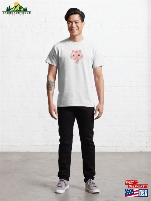 Pink Kawaii Cat Classic T-Shirt Unisex