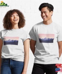 Pink Landscape Classic T-Shirt Unisex 2 Pink Landscape Classic T Shirt Unisex 3
