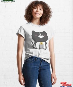 Pixel Quiet Border Collie Cat 72 Classic T Shirt Unisex 4