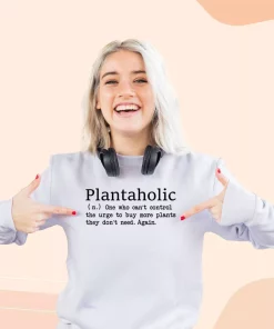 Plantaholic Definition Sweatshirt Earth Day Costume 3