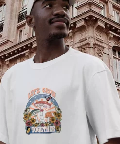 Plants LetS Grow Together Sublimation Casual Earth Day T Shirt 3