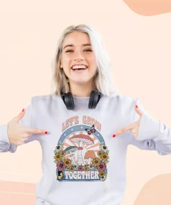 Plants Let's Grow Together Sublimation Sweatshirt Earth Day Costume 2 Plants Lets Grow Together Sublimation Sweatshirt Earth Day Costume 3