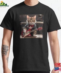 Playful Purrfection Adorable Rockstar Kitty Kitten For Cat Lovers Classic T-Shirt Playful Purrfection Adorable Rockstar Kitty Kitten For Cat Lovers Classic T-Shirt