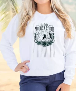 Pocahontas One With Mother Earth Sweatshirt Earth Day Costume