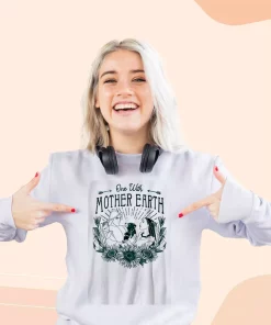 Pocahontas One With Mother Earth Sweatshirt Earth Day Costume 3