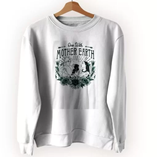 Pocahontas One With Mother Earth Sweatshirt Earth Day Costume