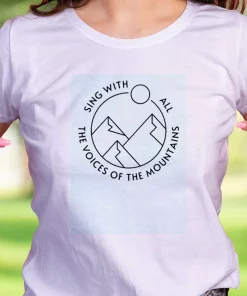 Pocahontas Sing With All The Voices Of The Mountain Casual Earth Day T Shirt