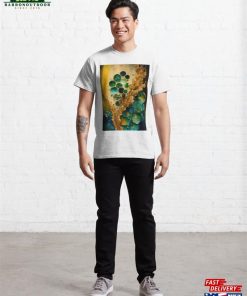 Pointillism Seaglass Golden Streams Abstract Classic T-Shirt Unisex 3 Pointillism Seaglass Golden Streams Abstract Classic T Shirt Unisex 4