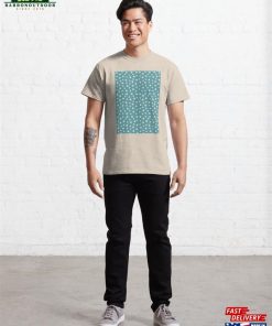 Polka Dots Indigo Blue And Beige Colors Spotted Pattern Classic T-Shirt 2 Polka Dots Indigo Blue And Beige Colors Spotted Pattern Classic T Shirt 3