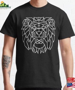 Polygonal Lion Stroke Animal Geometric Style Classic T-Shirt Unisex Polygonal Lion Stroke Animal Geometric Style Classic T-Shirt Unisex
