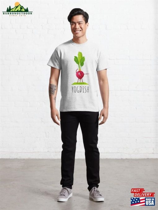 Radish Vegetables Doing Yoga Vegetable Poses Classic T-Shirt Hoodie Unisex