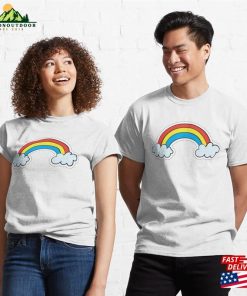 Rainbow Hand Drawn Classic T-Shirt Unisex 2 Rainbow Hand Drawn Classic T Shirt Unisex 3