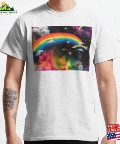Rainbow Space Classic T-Shirt Hoodie Sweatshirt
