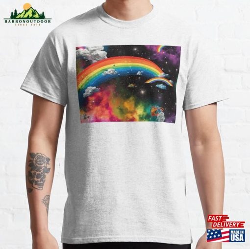 Rainbow Space Classic T-Shirt Hoodie Sweatshirt