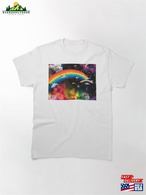 Rainbow Space Classic T-Shirt Hoodie Sweatshirt