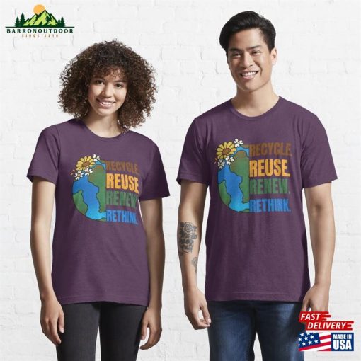 Recycle Reuse Renew Rethink Earth Day 2023 Essential T-Shirt Unisex Sweatshirt