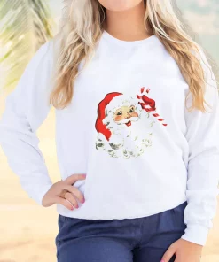 Retro Santa Design Ugly Christmas Sweater 2 Retro Santa Design Ugly Christmas Sweater 3