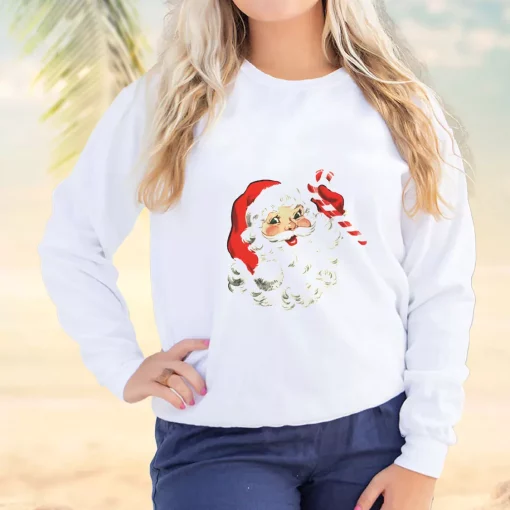 Retro Santa Design Ugly Christmas Sweater