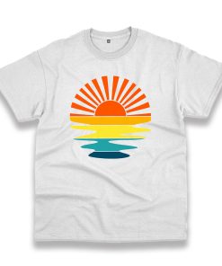 Retro Sunset Rays Wavy Vintage Tshirt Retro Sunset Rays Wavy Vintage Tshirt