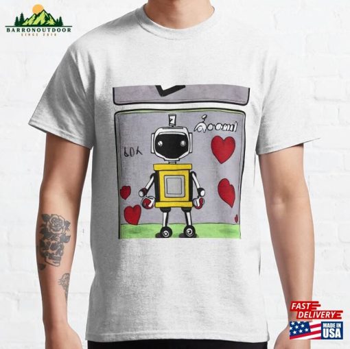 Robot In The Style Of Famous Art Classic T-Shirt Hoodie