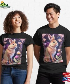 Romance Bunny With Flowers Classic T-Shirt Unisex 2 Romance Bunny With Flowers Classic T Shirt Unisex 3