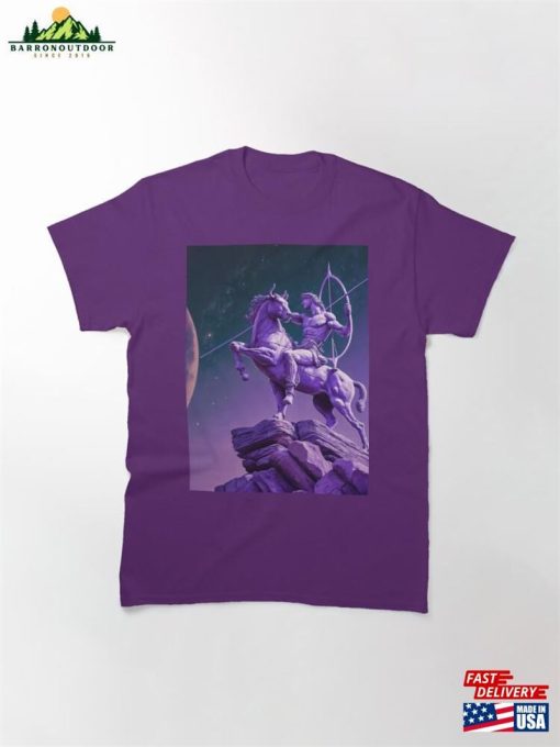Sagittarius Zodiac Embracing Jupiter Classic T-Shirt Hoodie