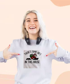 Santa There Is Some Hos In This House Ugly Christmas Sweater 2