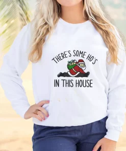Santa There Is Some Hos In This House Ugly Christmas Sweater 3