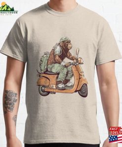 Scooter Rider Ape Classic T-Shirt Unisex