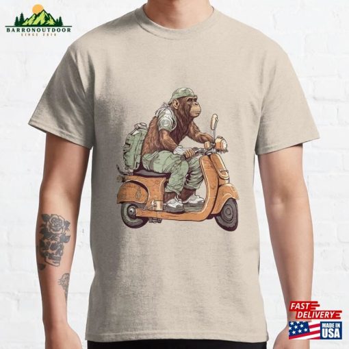 Scooter Rider Ape Classic T-Shirt Unisex