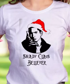 Shady Claus Believer Funny Christmas T Shirt