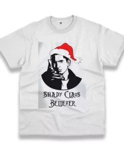 Shady Claus Believer Funny Christmas T Shirt 4