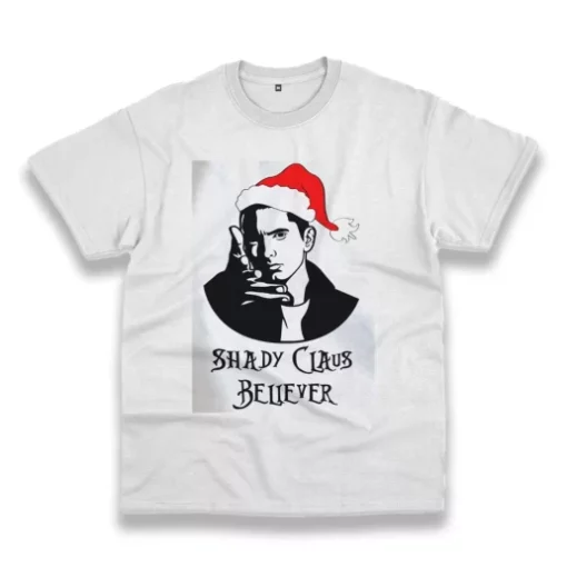 Shady Claus Believer Funny Christmas T Shirt
