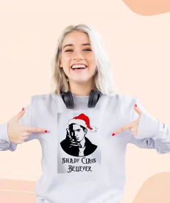 Shady Claus Believer Ugly Christmas Sweater